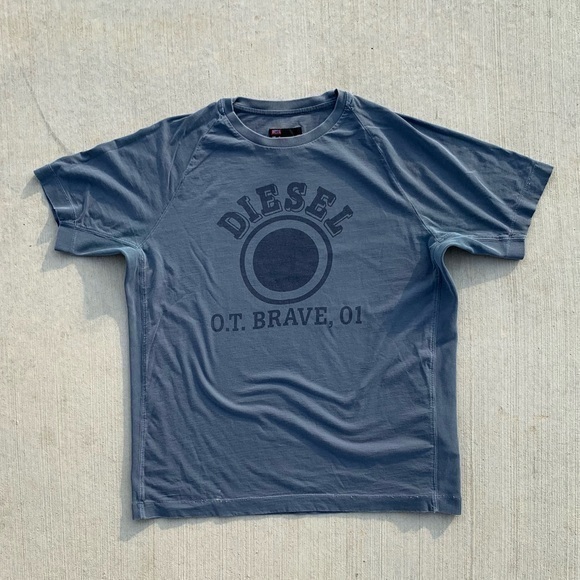 Diesel Other - DIESEL Spell Out Tee Shirt O.T. BRAVE 01 Target Graphic Top designer men’s xl